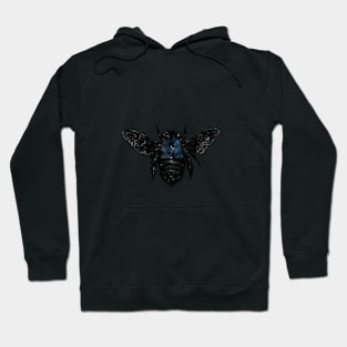 Blue Banded Bee Hoodie